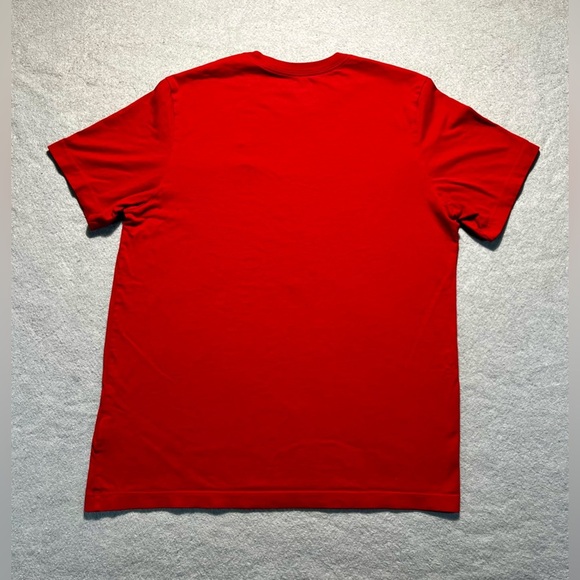 Jordan Red T-Shirt Men’s Large Embroidered Jumpman Logo Cotton Tee - Picture 6 of 6